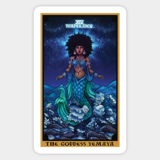 The Goddess Yemaya Temperance Tarot Card Sticker